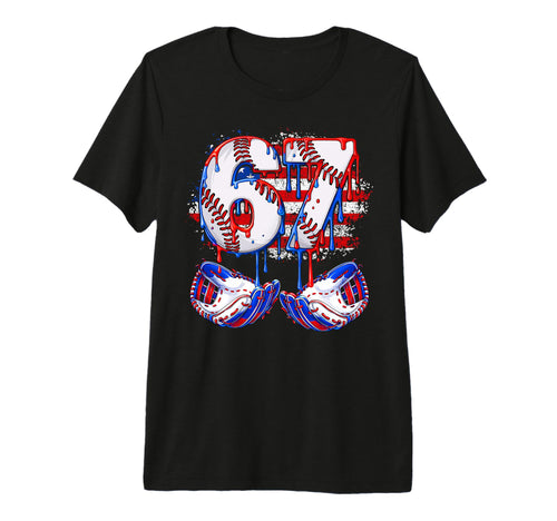 4Th July 67 Meme Six Seven Baseball Drip T-Shirt - Graphic Print Men Women - T-Shirt, Sweatshirt, Hoodie