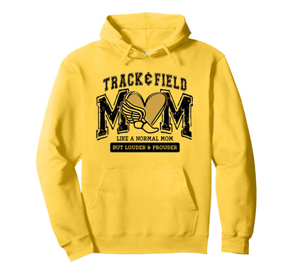 Track And Field Mom Track Mom Cross Country Hoodie - Trendy Graphic Unisex - T-Shirt, Sweatshirt, Hoodie
