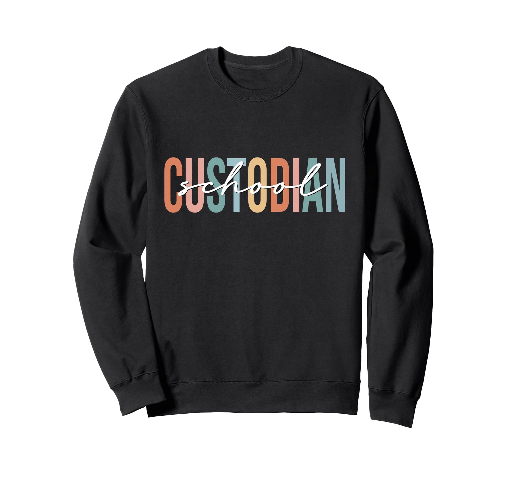 Boho School Custodian Back To Sweatshirt - Minimalist Print Men Women - T-Shirt, Sweatshirt, Hoodie