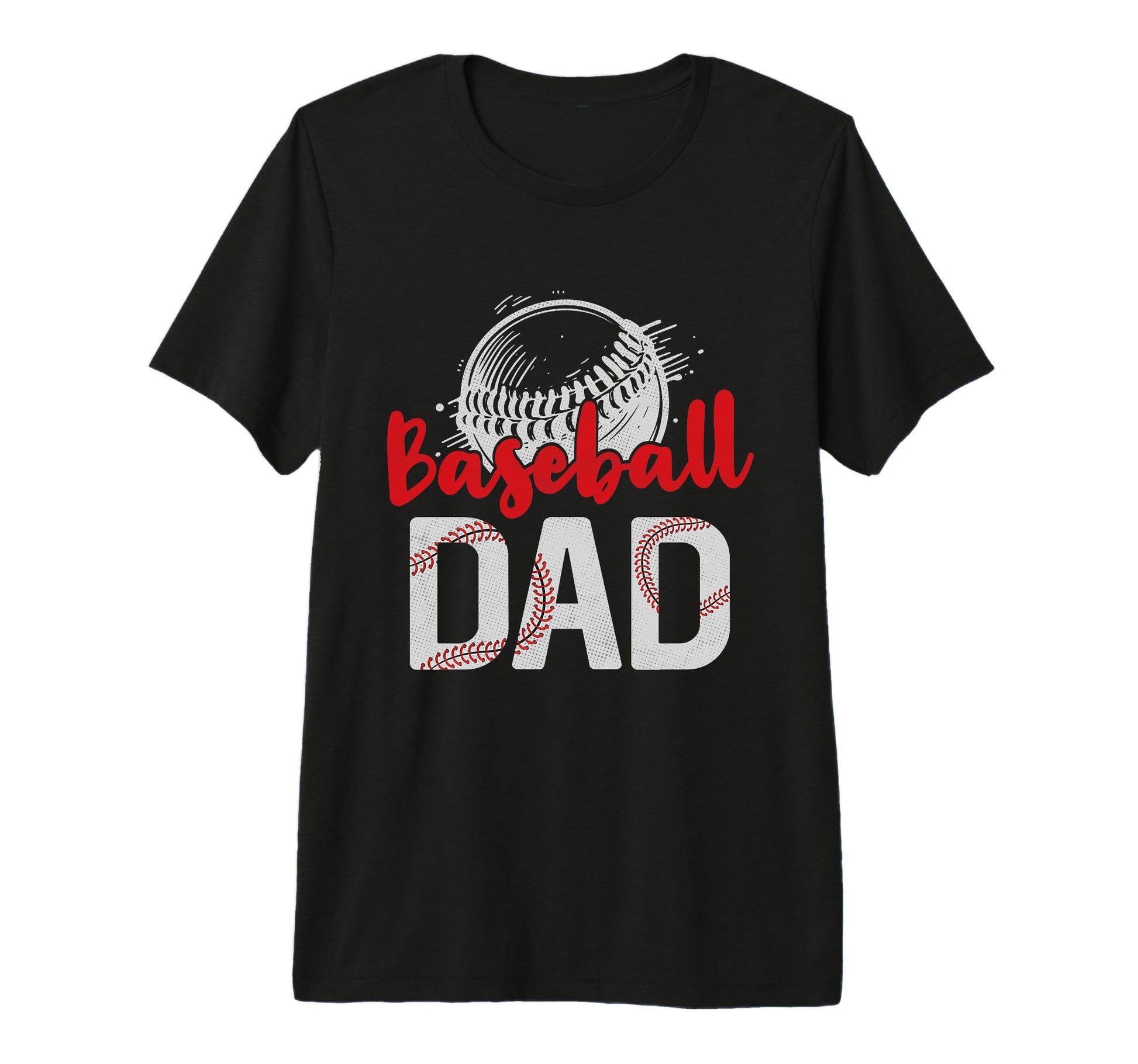 Mens Baseball Dad Fathers Day Dad T-Shirt - Novelty Apparel Men Women - T-Shirt, Sweatshirt, Hoodie