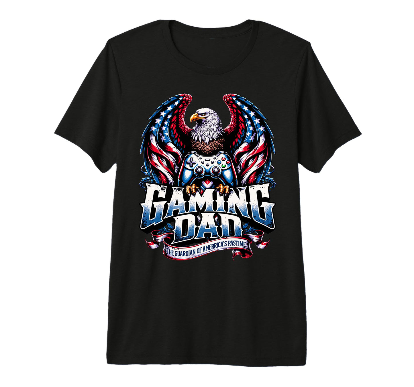 Mens Viral Gaming Dad Tri Blend T-Shirt - Graphic Print for Adults - T-Shirt, Sweatshirt, Hoodie