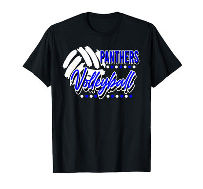 Blue Panthers Volleyball Mom Game Day T-Shirt - Streetwear Style Men Women - T-Shirt, Sweatshirt, Hoodie