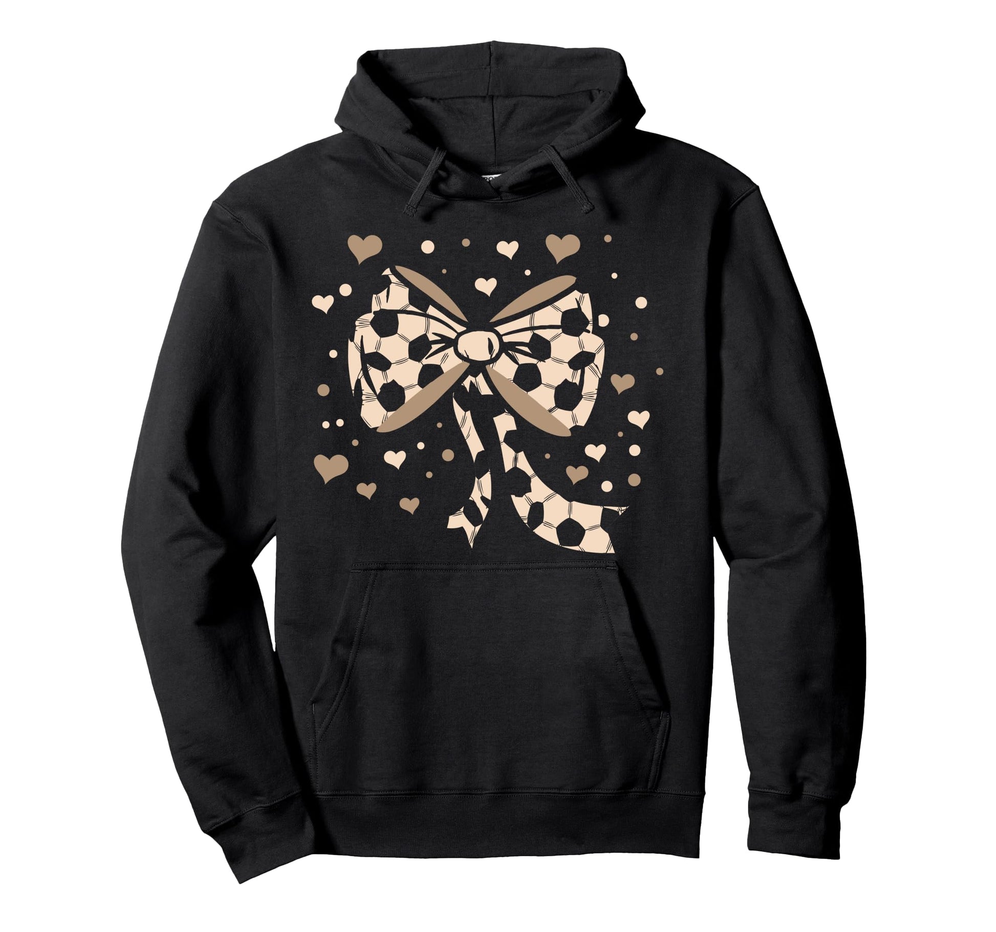 Soccer Ball Coquette Bow Game Day Soccer Hoodie - Minimalist Print Unisex - T-Shirt, Sweatshirt, Hoodie