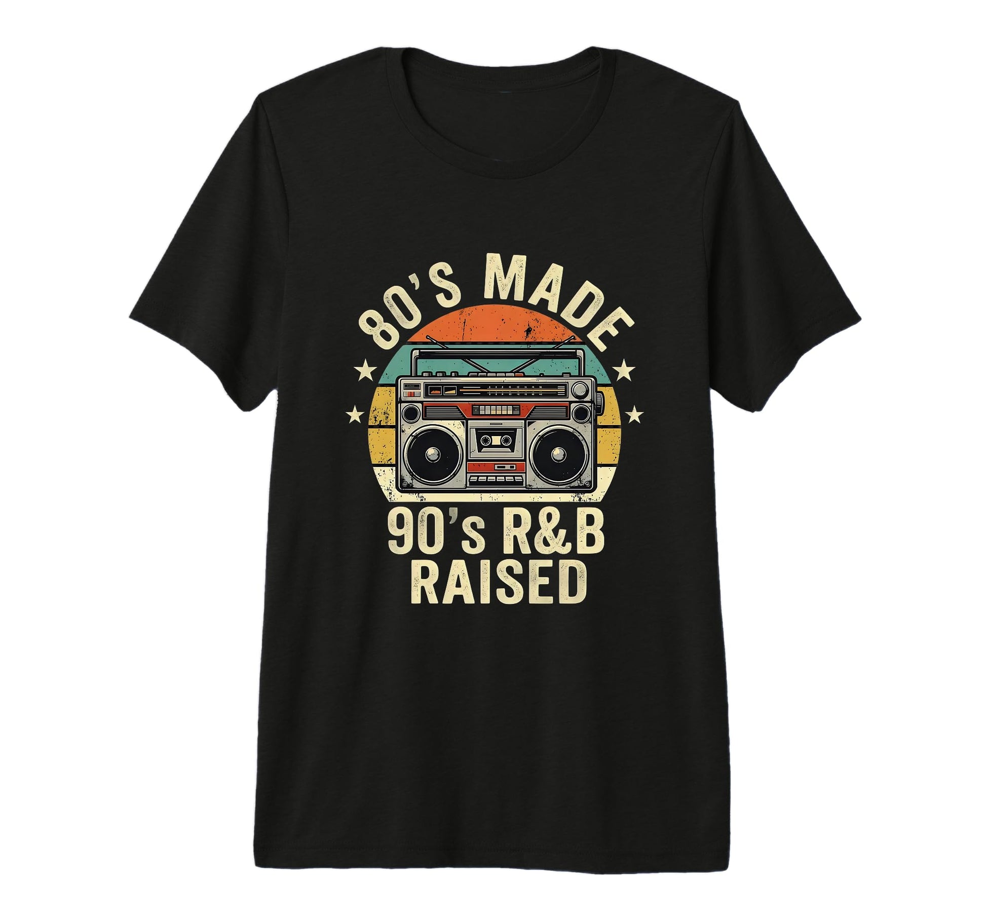 80S Made 90S R B Raised Old School T-Shirt - Streetwear Style for Adults - T-Shirt, Sweatshirt, Hoodie