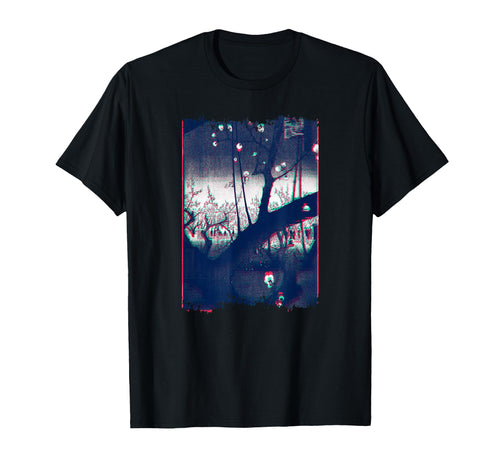 Japanese Woodblock Hiroshige Plum T-Shirt - Custom Art Print Men Women - T-Shirt, Sweatshirt, Hoodie