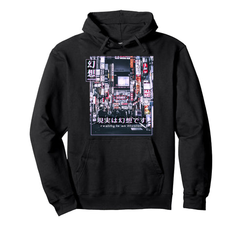 Reality Illusion Vaporwave 90S Hoodie - Novelty Apparel Men Women - T-Shirt, Sweatshirt, Hoodie