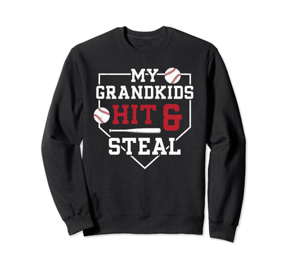 Baseball Grandpa Funny Grandpa Sweatshirt - Streetwear Style Men Women - T-Shirt, Sweatshirt, Hoodie