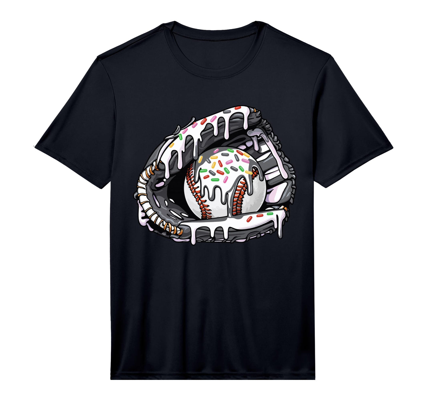 Baseball Drip Baseball Gloves Baseball T-Shirt - Unique Graphic Unisex - T-Shirt, Sweatshirt, Hoodie