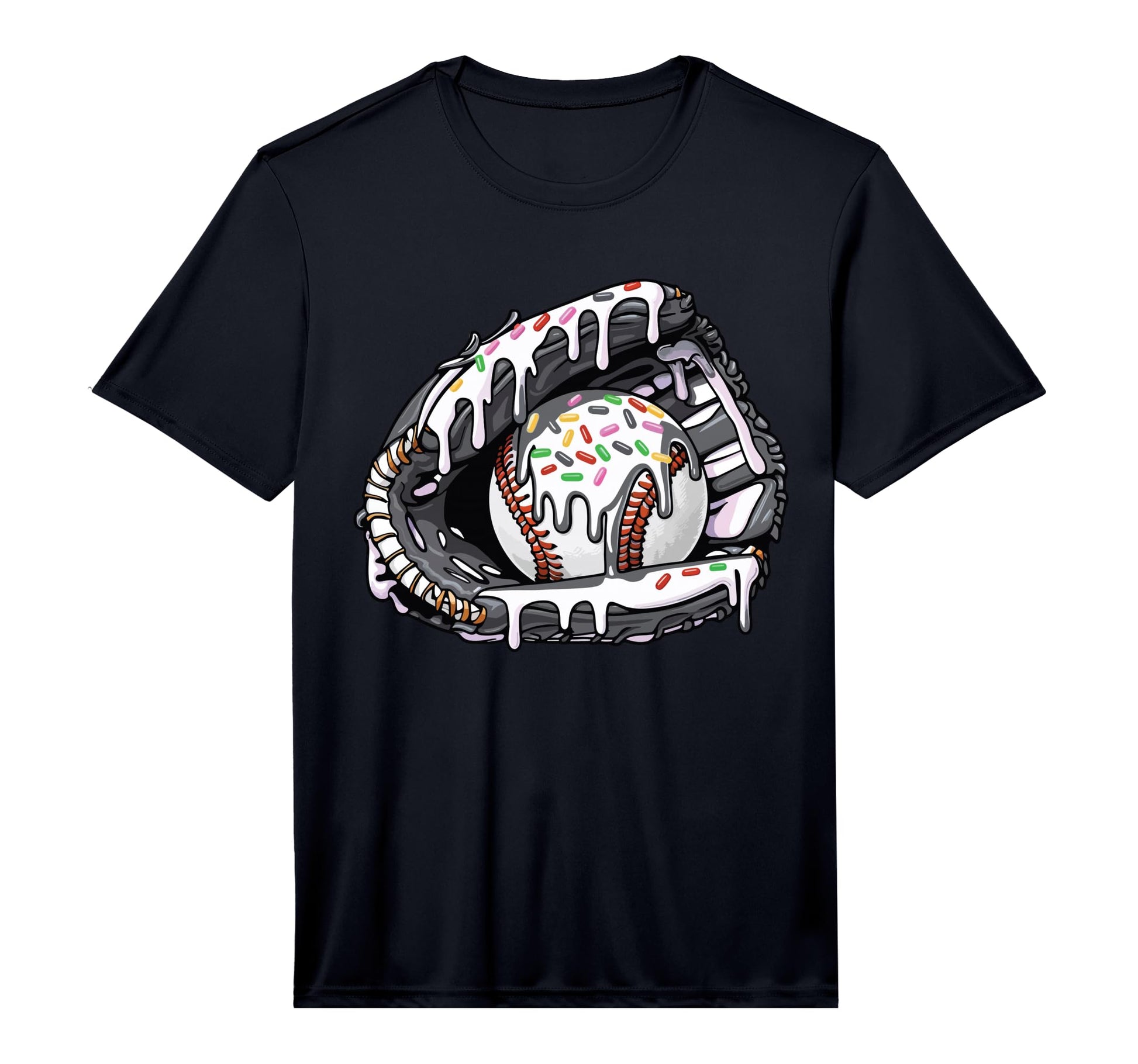Baseball Drip Baseball Gloves Baseball T-Shirt - Unique Graphic Unisex - T-Shirt, Sweatshirt, Hoodie