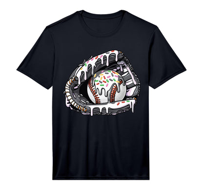 Baseball Drip Baseball Gloves Baseball T-Shirt - Unique Graphic Unisex - T-Shirt, Sweatshirt, Hoodie