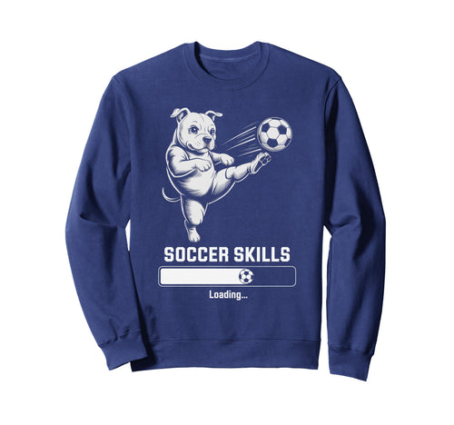 Kawaii Soccer Pug Skills Loading Sweatshirt - Streetwear Style for Adults - T-Shirt, Sweatshirt, Hoodie