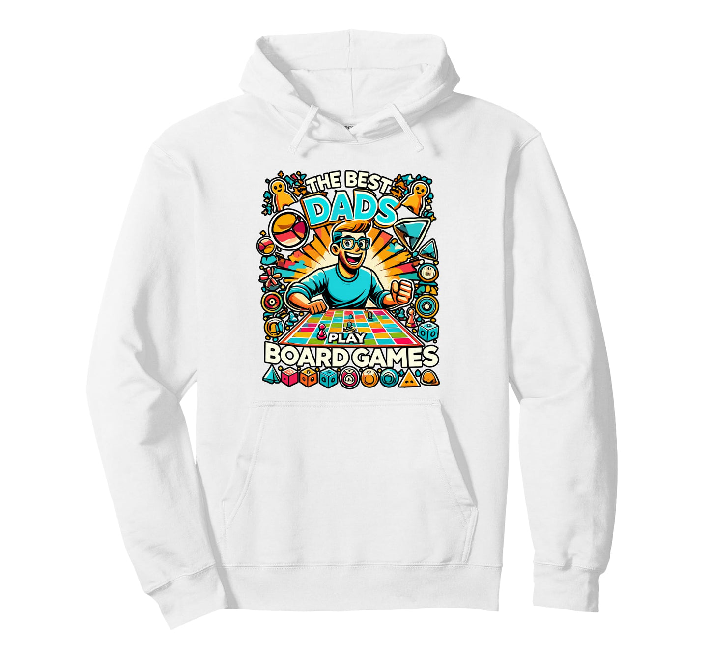 Funny Board Game Dad Game Night Hoodie - Fun Novelty Design for Adults - T-Shirt, Sweatshirt, Hoodie