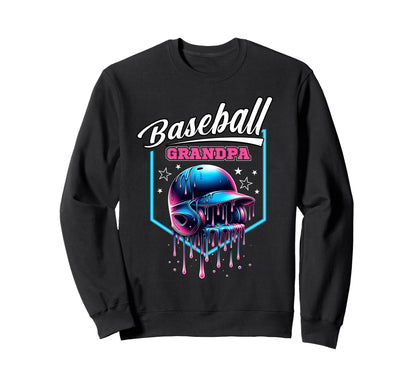 Baseball Grandpa Fathers Day Baseball Sweatshirt - Unique Graphic Unisex - T-Shirt, Sweatshirt, Hoodie