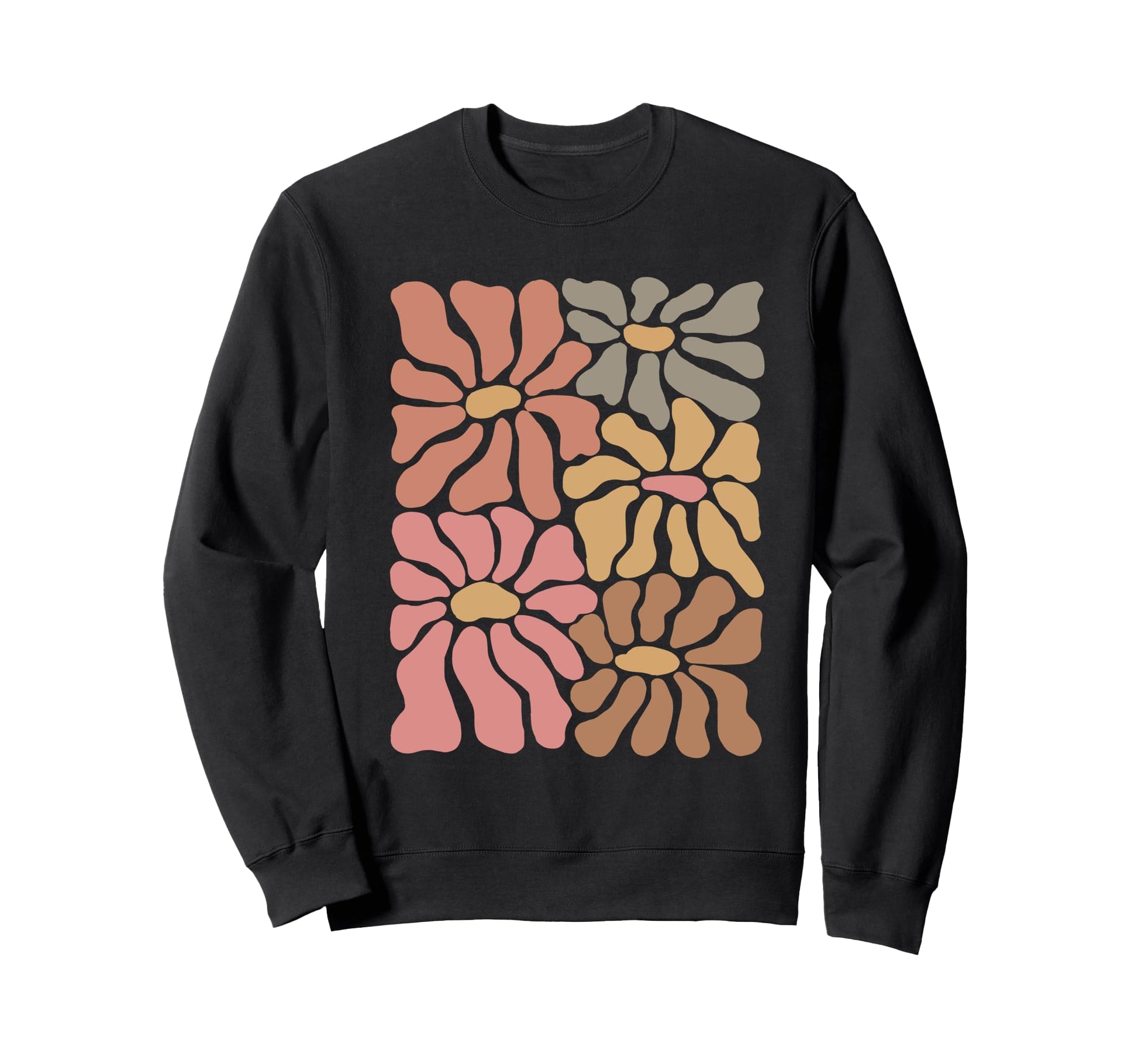 Boho Wildflowers Flowers Flowers Sweatshirt - Aesthetic Graphic for Adults - T-Shirt, Sweatshirt, Hoodie