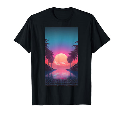 Aesthetic Vaporwave 80S Aesthetic T-Shirt - Custom Art Print Men Women - T-Shirt, Sweatshirt, Hoodie