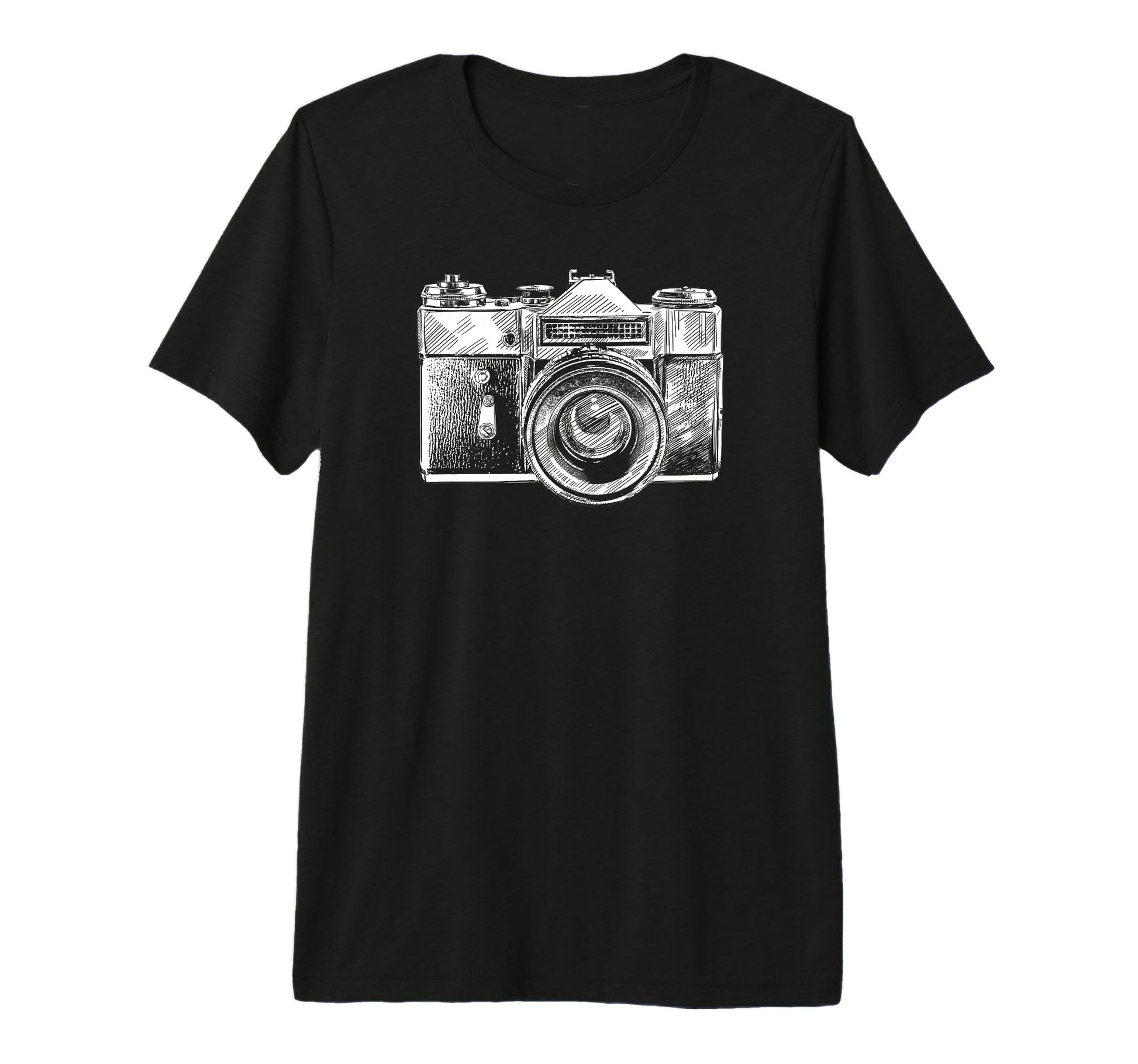 Trendy Camera Sketch Tri Blend T-Shirt - Casual Everyday Wear Unisex - T-Shirt, Sweatshirt, Hoodie