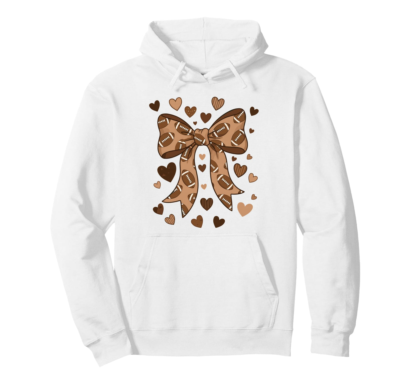 Coquette Football Football Mom Game Hoodie - Casual Everyday Wear Unisex - T-Shirt, Sweatshirt, Hoodie