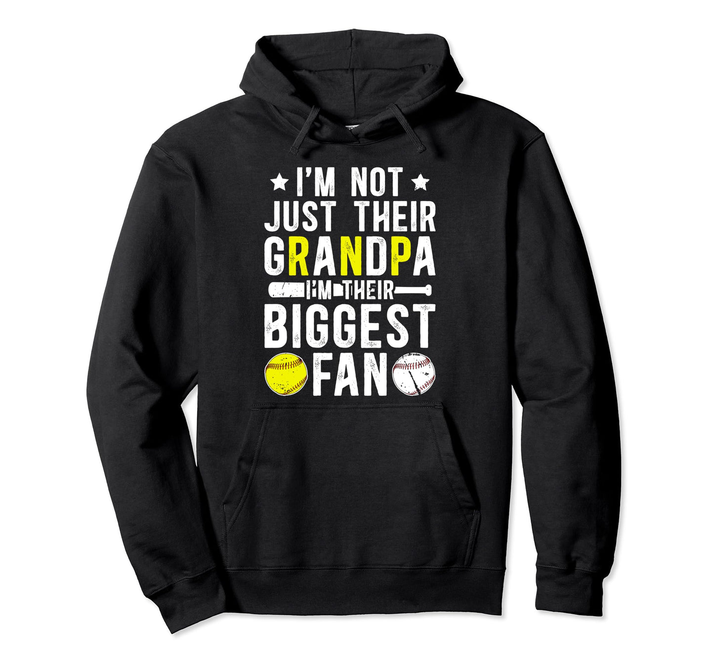 Their Biggest Fan Baseball Softball Hoodie - Fun Novelty Design Unisex - T-Shirt, Sweatshirt, Hoodie
