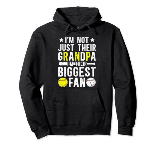 Their Biggest Fan Baseball Softball Hoodie - Fun Novelty Design Unisex - T-Shirt, Sweatshirt, Hoodie
