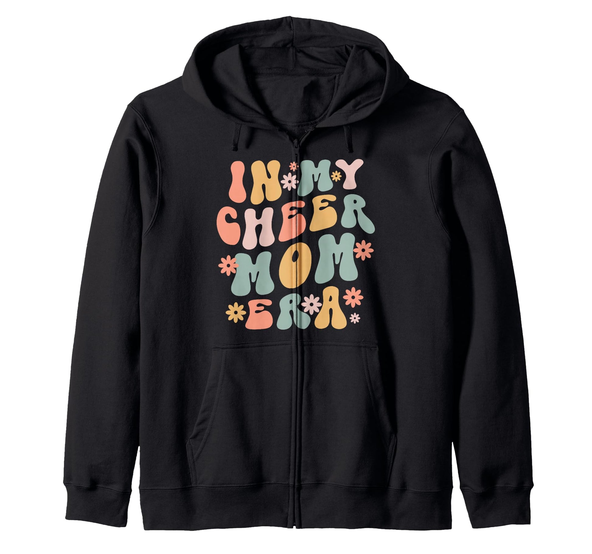 My Cheer Mom Era Groovy Game Day T-Shirt - Custom Art Print Unisex - T-Shirt, Sweatshirt, Hoodie