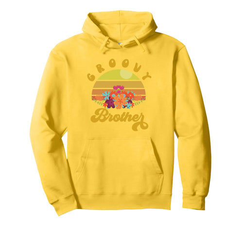 Floral Rainbow Groovy Brothers Hoodie - Casual Everyday Wear Unisex - T-Shirt, Sweatshirt, Hoodie