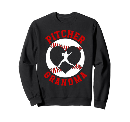 Baseball Pitcher Grandma Baseball Sweatshirt - Novelty Apparel for Adults - T-Shirt, Sweatshirt, Hoodie