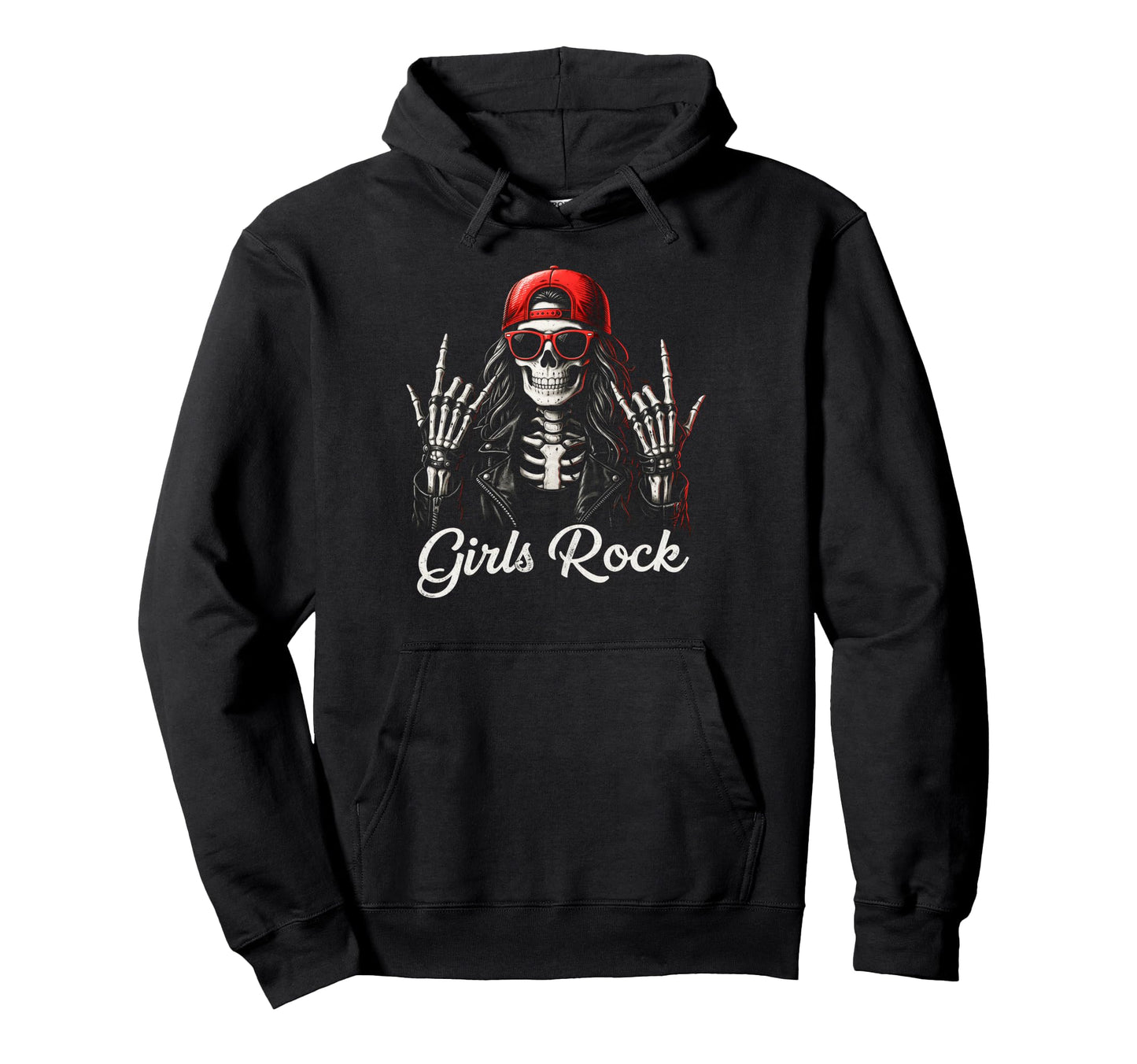 Rock Skeleton Punk Rock Rockmetal Hoodie - Novelty Apparel Men Women - T-Shirt, Sweatshirt, Hoodie