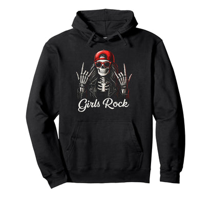 Rock Skeleton Punk Rock Rockmetal Hoodie - Novelty Apparel Men Women - T-Shirt, Sweatshirt, Hoodie