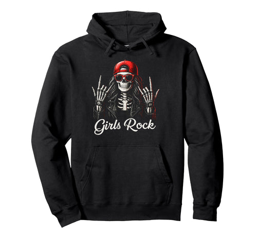 Rock Skeleton Punk Rock Rockmetal Hoodie - Novelty Apparel Men Women - T-Shirt, Sweatshirt, Hoodie