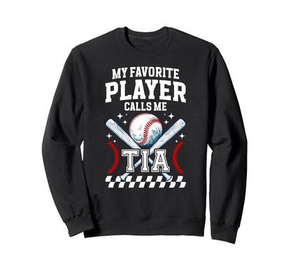 Proud Baseball Tia Baseball Player Sweatshirt - Aesthetic Graphic Unisex - T-Shirt, Sweatshirt, Hoodie