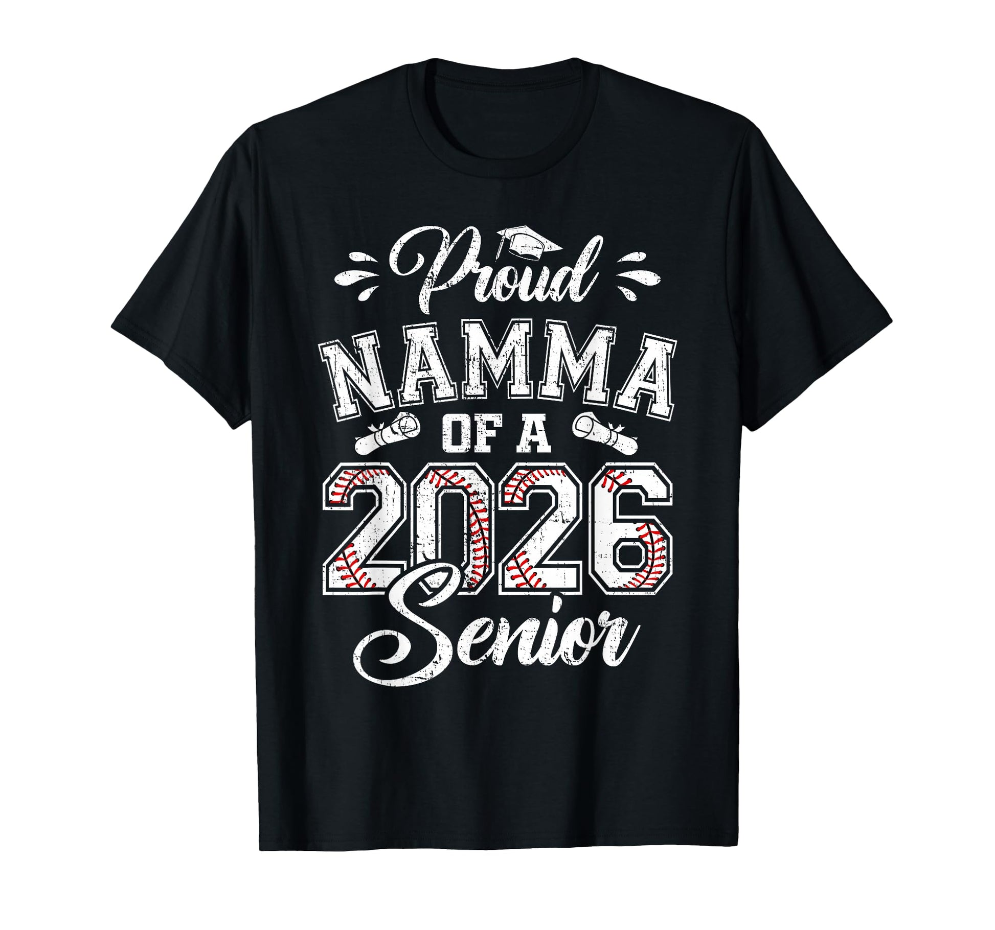 Proud Namma 2026 Senior Baseball T-Shirt - Fun Novelty Design for Adults - T-Shirt, Sweatshirt, Hoodie