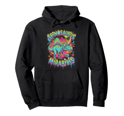 Spinosaurus Mirabilis Grunge Graffiti Hoodie - Graphic Print for Adults - T-Shirt, Sweatshirt, Hoodie