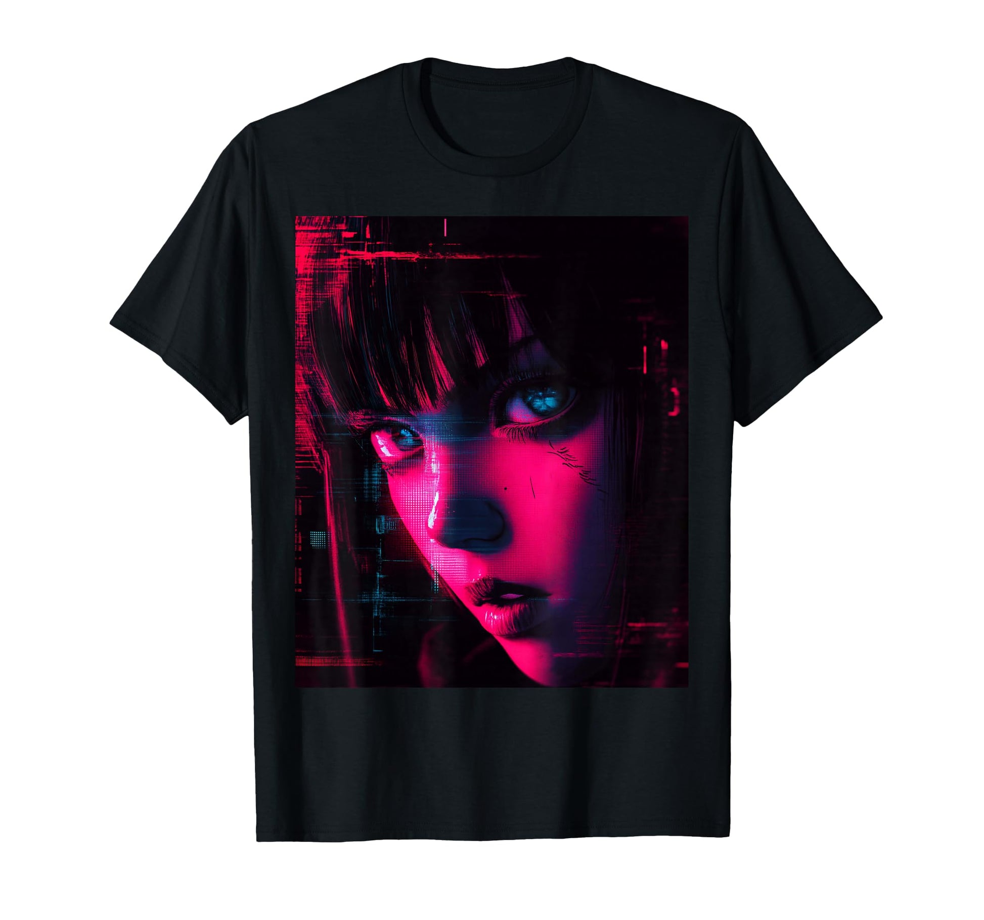 Futuristic Anime Otaku Aesthetic T-Shirt - Casual Everyday Wear for Adults - T-Shirt, Sweatshirt, Hoodie