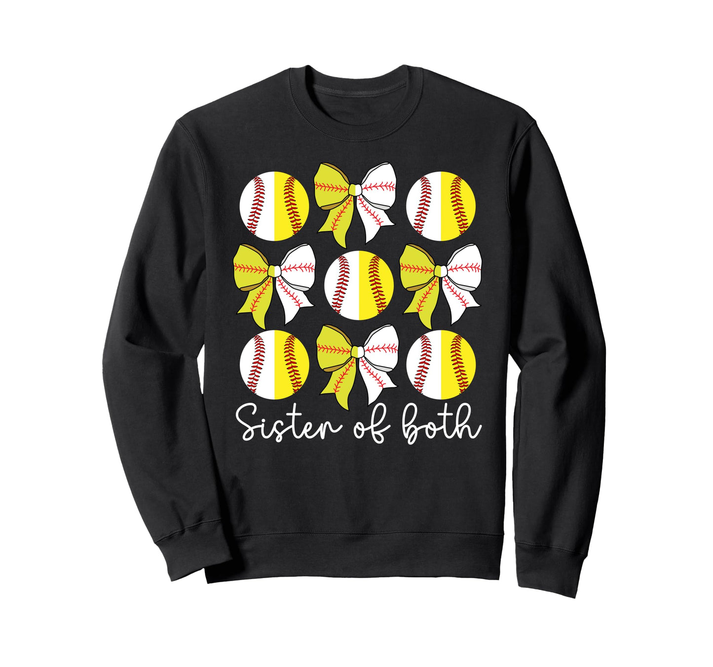 Sister Both Coquette Baseball Sweatshirt - Aesthetic Graphic for Adults - T-Shirt, Sweatshirt, Hoodie