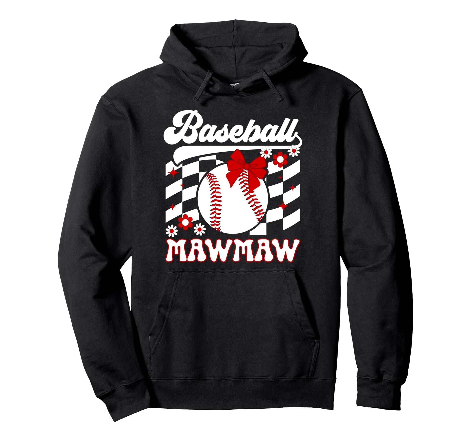 Baseball Mawmaw Groovy Mawmaw Baseball Hoodie - Unique Graphic Men Women - T-Shirt, Sweatshirt, Hoodie
