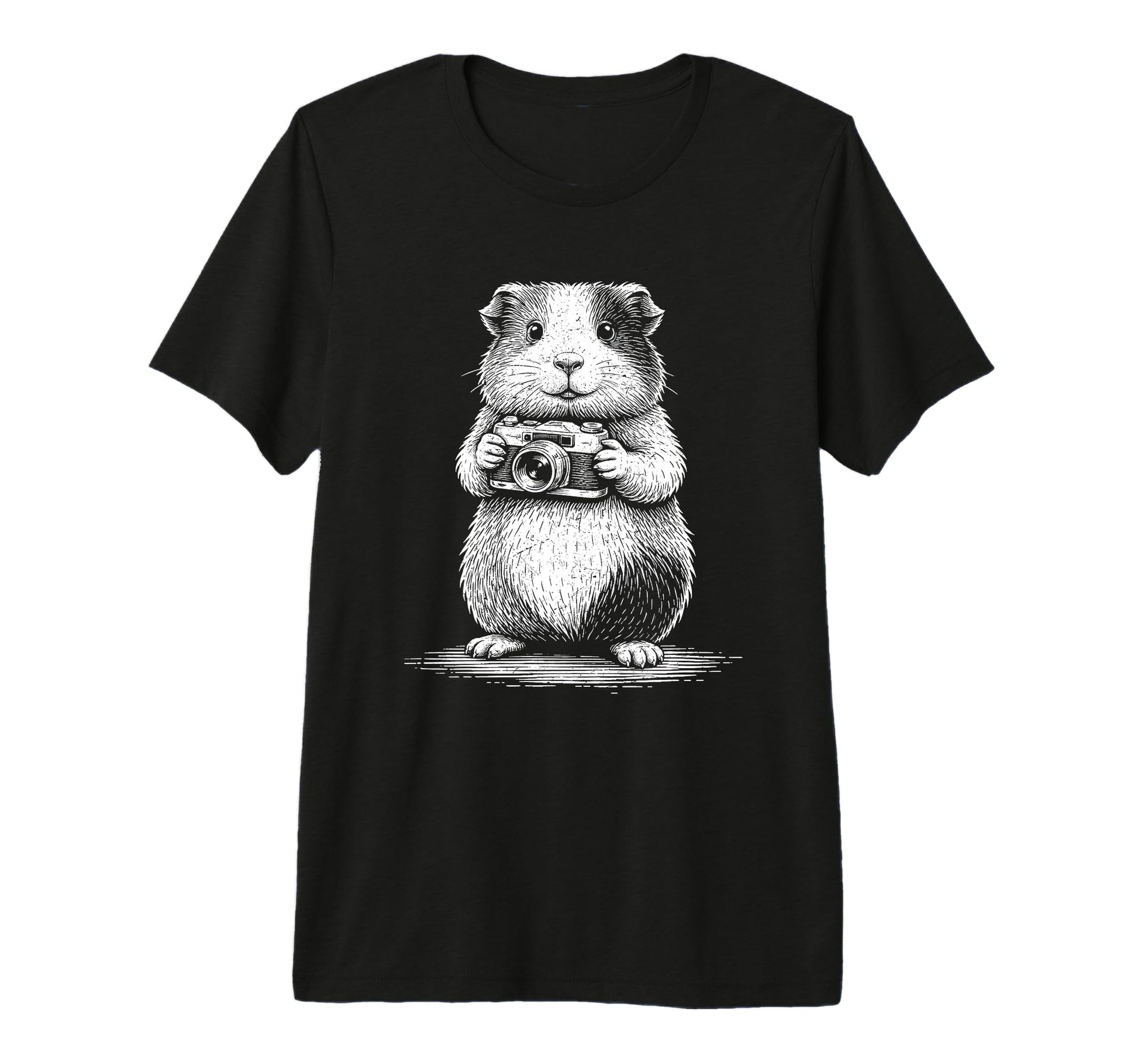 Guinea Pig Photographer Camera T-Shirt - Fun Novelty Design Men Women - T-Shirt, Sweatshirt, Hoodie