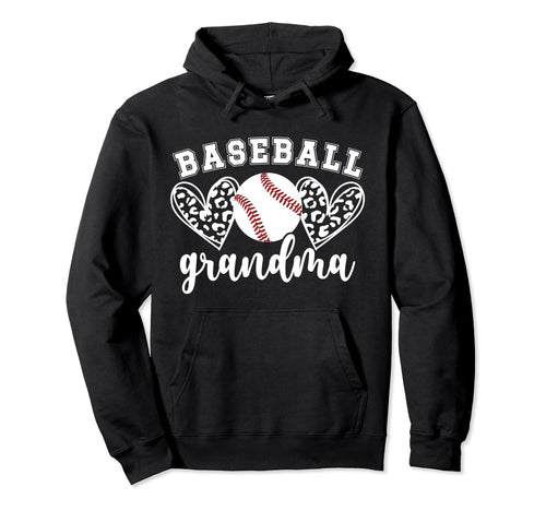 Baseball Grandma Baseball Player Hoodie - Graphic Print for Adults - T-Shirt, Sweatshirt, Hoodie