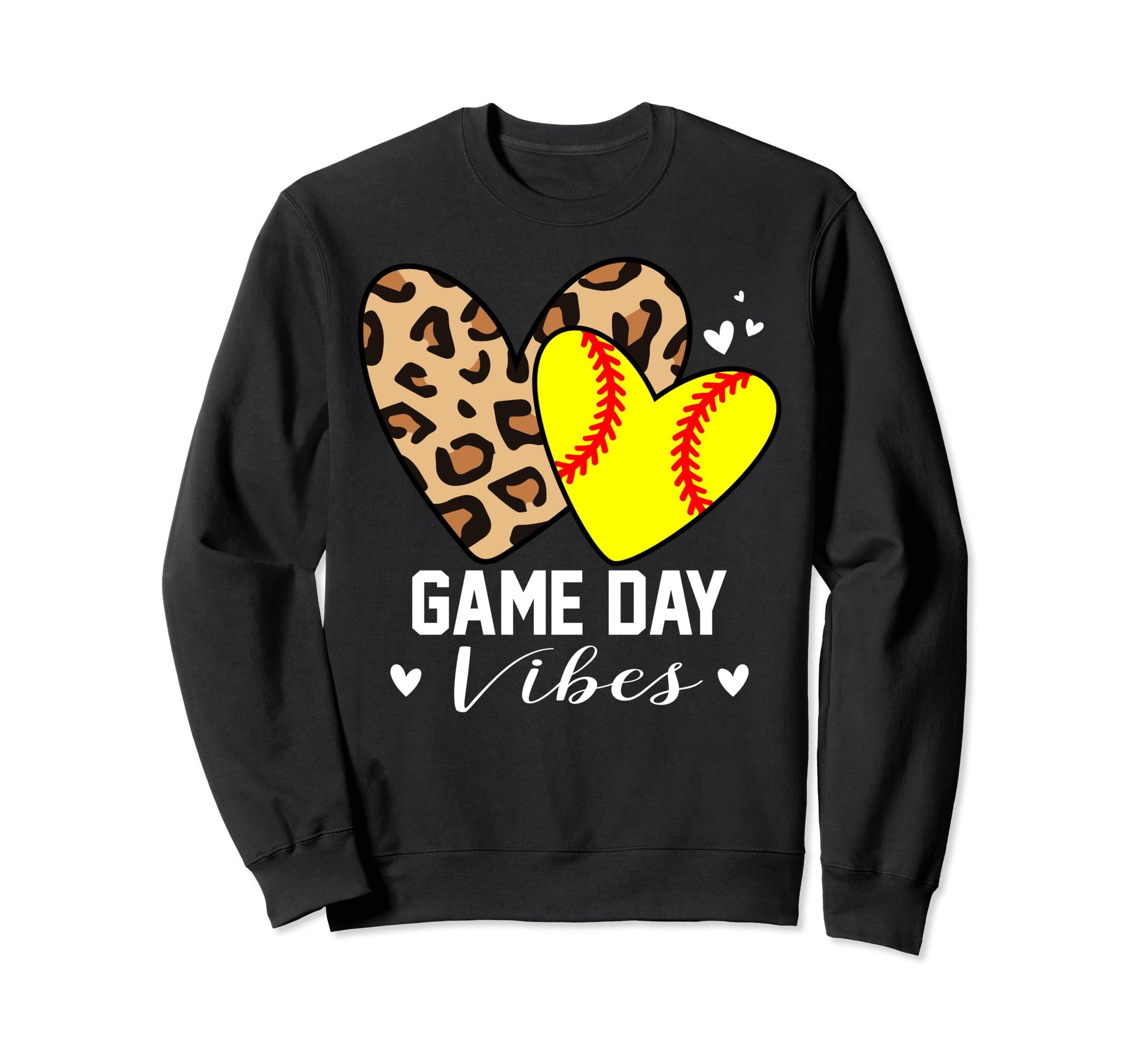 Game Day Vibes Funny Softball Mom Sweatshirt - Graphic Print for Adults - T-Shirt, Sweatshirt, Hoodie