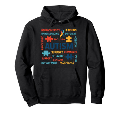 Autism Gamer Navigating Autism T Hoodie - Fun Novelty Design Men Women - T-Shirt, Sweatshirt, Hoodie