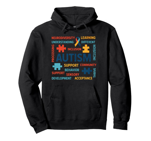 Autism Gamer Navigating Autism T Hoodie - Fun Novelty Design Men Women - T-Shirt, Sweatshirt, Hoodie