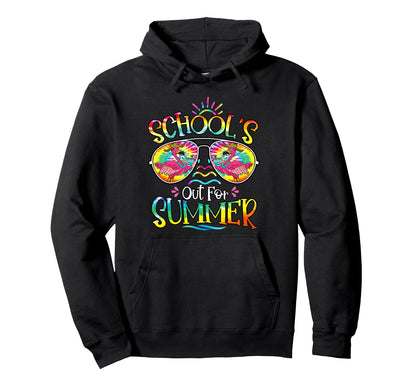 Schools Out Summer Last Day School Hello Hoodie - Graphic Print for Adults - T-Shirt, Sweatshirt, Hoodie