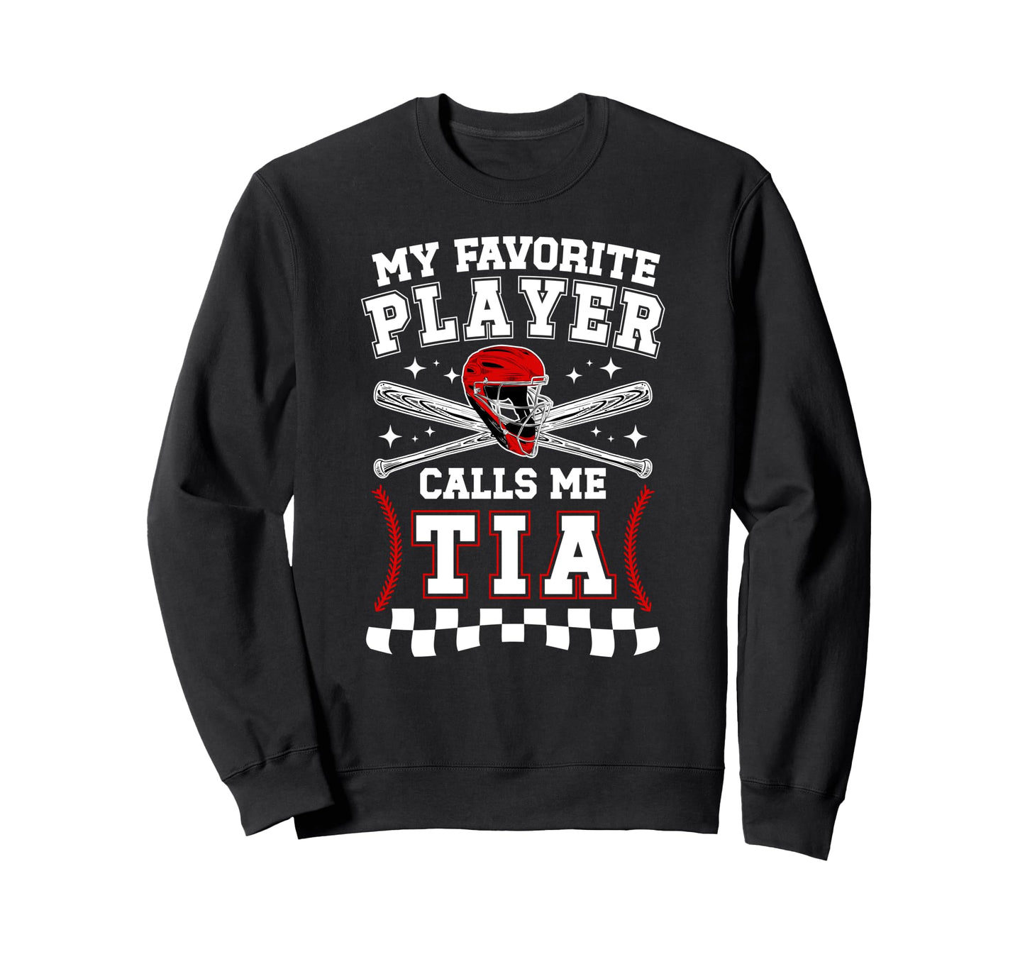 Proud Baseball Tia Baseball Sweatshirt - Casual Everyday Wear for Adults - T-Shirt, Sweatshirt, Hoodie