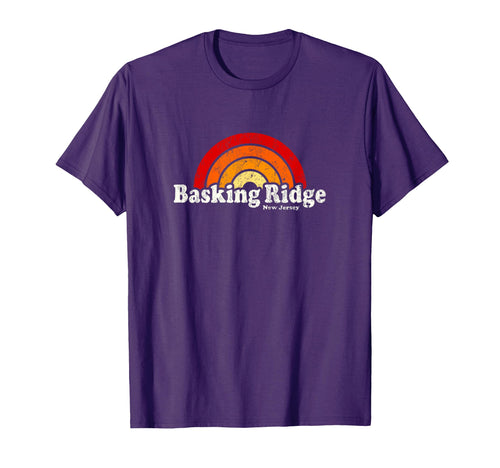 Basking Ridge New Jersey Nj 70S Rainbow T-Shirt - Graphic Print Unisex - T-Shirt, Sweatshirt, Hoodie