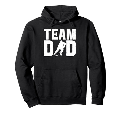 Hockey Dad Proud Game Day Sports Parent Hoodie - Trendy Graphic Men Women - T-Shirt, Sweatshirt, Hoodie