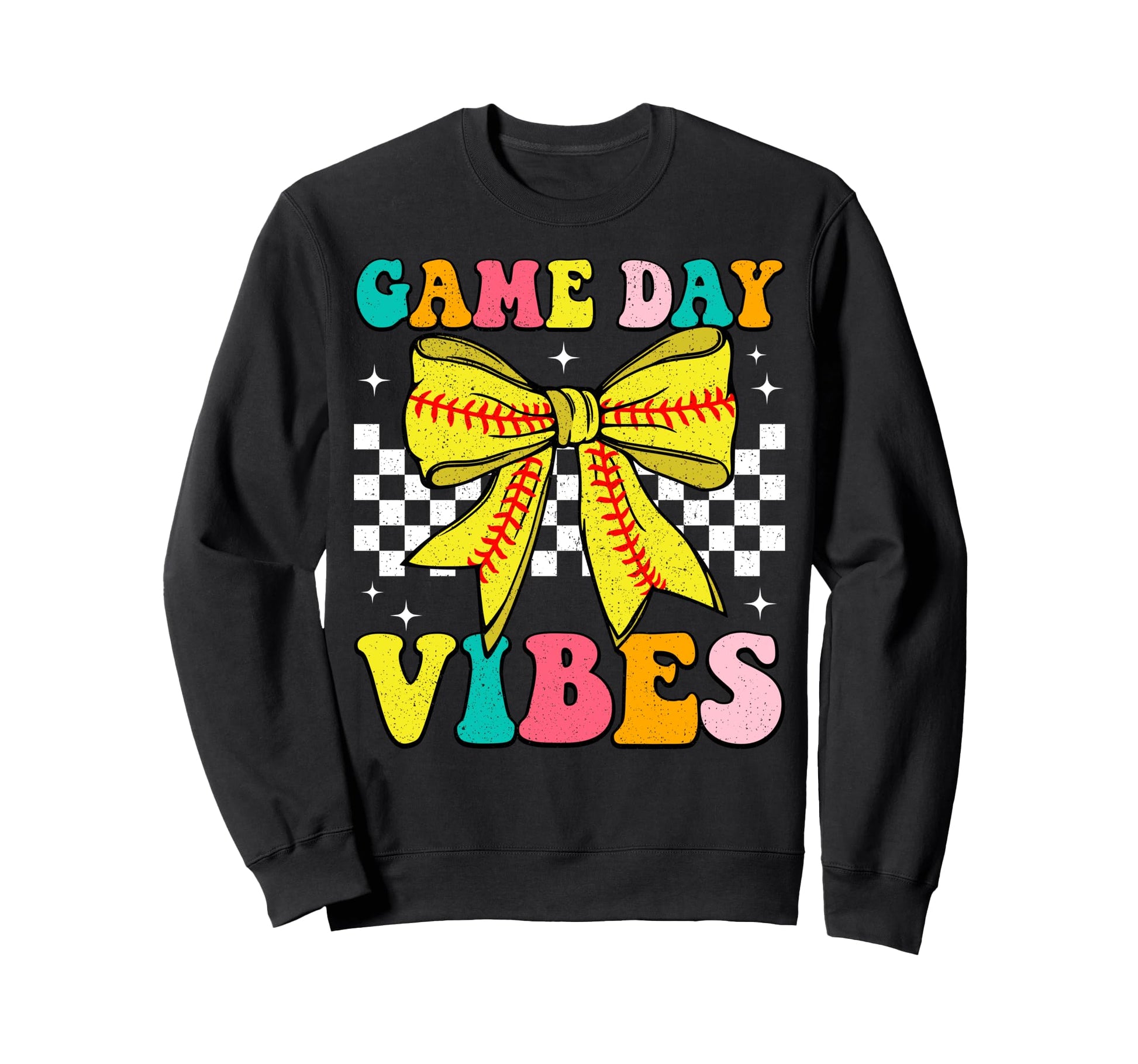 Game Day Vibes Coquette Bow Softball Sweatshirt - Trendy Graphic Men Women - T-Shirt, Sweatshirt, Hoodie
