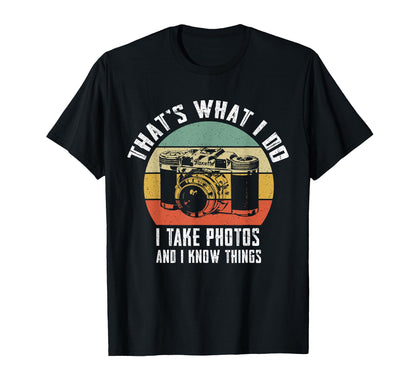Funny Photographer Gifts Camera T-Shirt - Casual Everyday Wear for Adults - T-Shirt, Sweatshirt, Hoodie