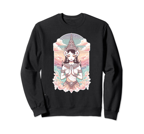 Peaceful Love And Beauty Apsara Angel Sweatshirt - Aesthetic Graphic Unisex - T-Shirt, Sweatshirt, Hoodie