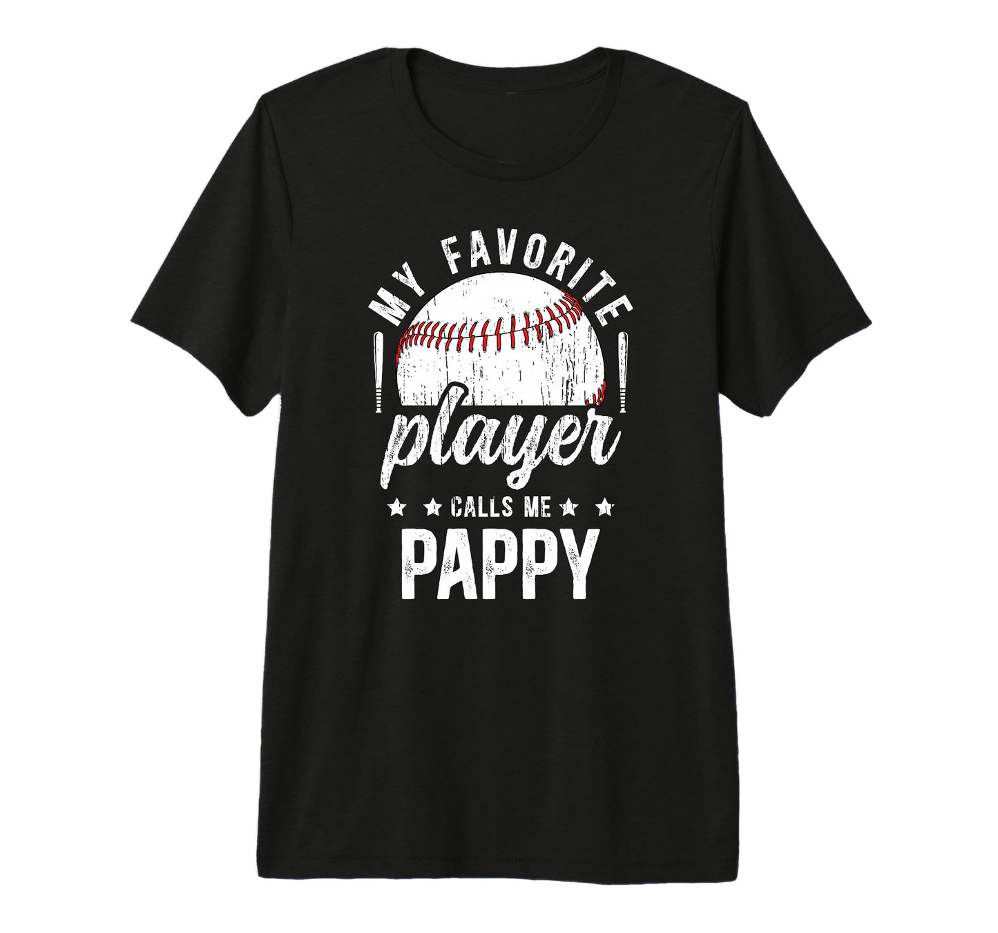 Mens My Favorite Baseball Player Pappy T-Shirt - Trendy Graphic for Adults - T-Shirt, Sweatshirt, Hoodie