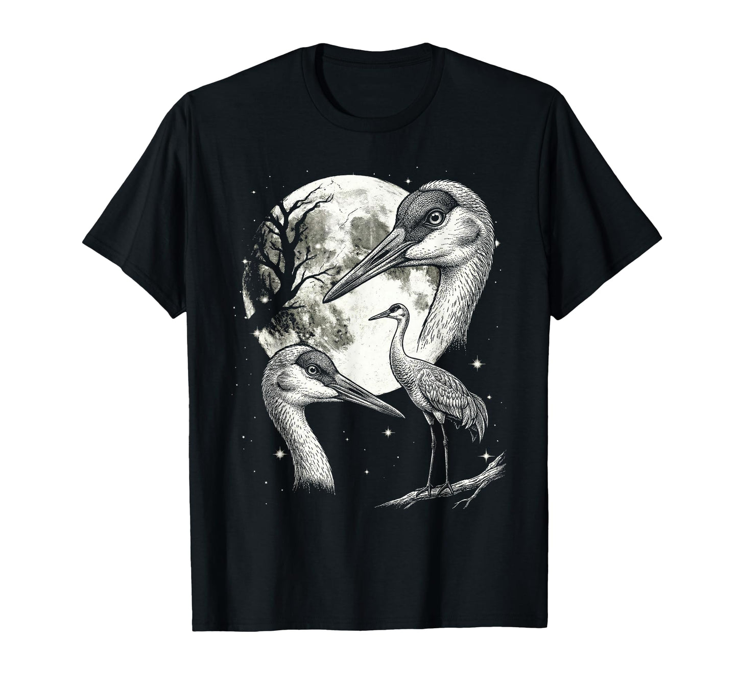 Crane Bird 90S Aesthetic Y2K Crane T-Shirt - Minimalist Print for Adults - T-Shirt, Sweatshirt, Hoodie