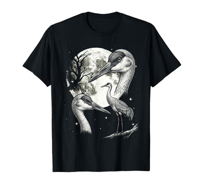 Crane Bird 90S Aesthetic Y2K Crane T-Shirt - Minimalist Print for Adults - T-Shirt, Sweatshirt, Hoodie